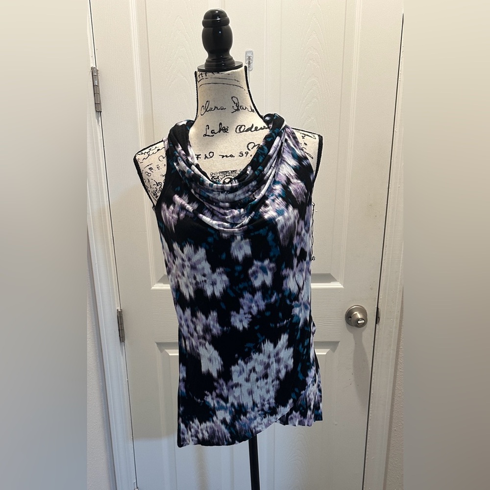Simple Vera Vera Wang Women's Cowl Neck Sleeveless Top